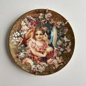 Vintage Decorative Plate - Dearest Kiss by John Grossman